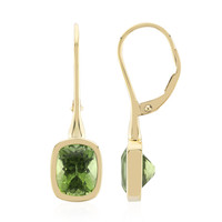 Pendientes en oro con Peridoto de Wagogo