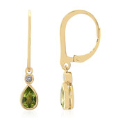 Pendientes en plata con Peridoto