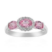 Anillo en oro con Espinela de Birmania rosa (CIRARI)