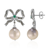 Pendientes en plata con Perla Freshwater (Annette classic)