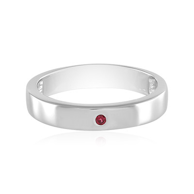 Anillo en plata con Espinela roja noble