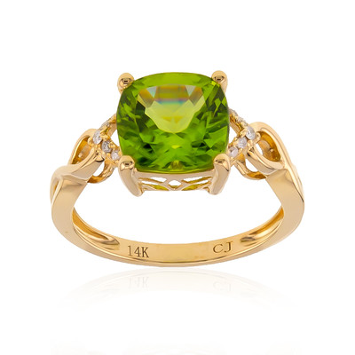 Anillo en oro con Peridoto de Dashihe (CIRARI)