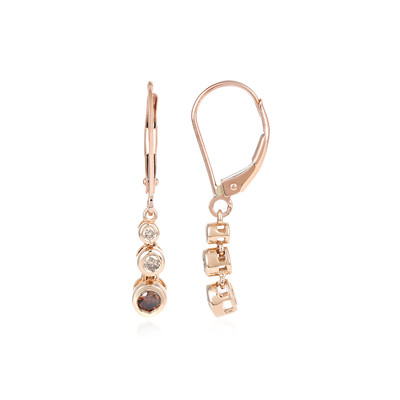 Pendientes en oro con Diamante chocolate I3 (KM by Juwelo)