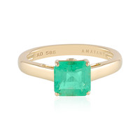 Anillo en oro con Esmeralda de Rusia (AMAYANI)