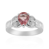 Anillo en platino con Zafiro rosado (CIRARI)