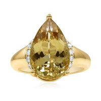 Anillo en oro con Berilo amarillo (CIRARI)