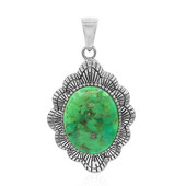 Colgante en plata con Turquesa verde Mohave Kingman (Art of Nature)