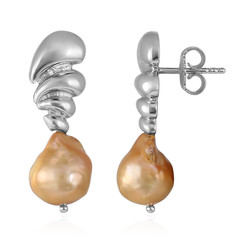 Pendientes en plata con Perla Freshwater (TPC)