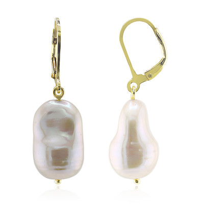 Pendientes en plata con Perla blanca Freshwater (TPC)