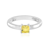 Anillo en plata con Berilo amarillo