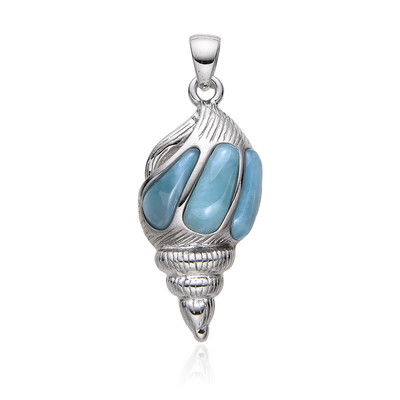 Colgante en plata con Larimar