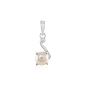 Colgante en plata con Perla beige Freshwater