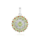 Colgante en plata con Peridoto