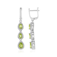 Pendientes en plata con Peridoto