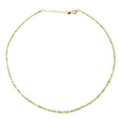 Collar en plata con Diamante amarillo