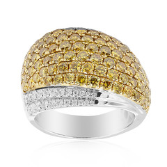 Anillo en oro con Diamante amarillo SI2 (CIRARI)