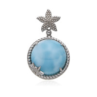 Colgante en plata con Larimar