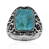 Anillo en plata con Turquesa azul del Mohave Kingman (Art of Nature)