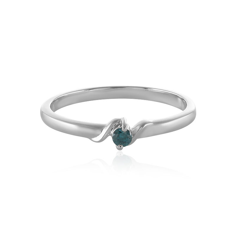 Anillo diamante online azul