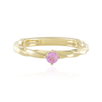 Anillo en plata con Zafiro rosado