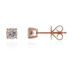 Pendientes en oro con Diamante I1 (H)  (CIRARI)