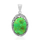 Colgante en plata con Turquesa verde Mohave Kingman (Art of Nature)