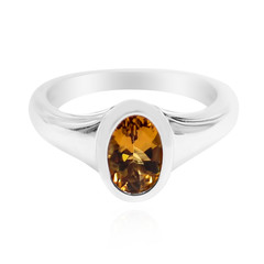 Anillo en plata con Escapolita cognac