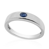 Anillo en plata con Zafiro azul