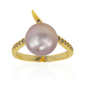 Anillo en oro con Perla Ming rosa (TPC)