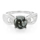 Anillo en plata con Obsidiana Copo de Nieve