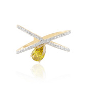 Anillo en oro con Diamante amarillo I1 (SUHANA)