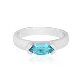 Anillo en plata con Apatita azul