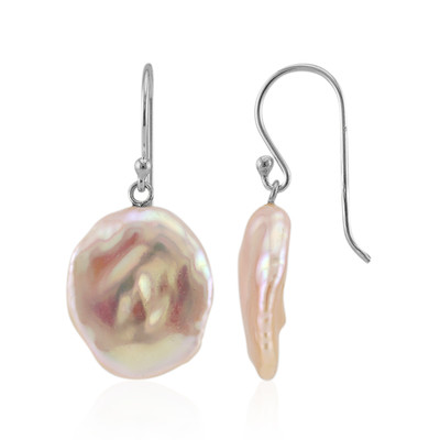 Pendientes en plata con Perla Keshi (TPC)