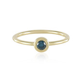 Anillo en oro con Diamante azul I3