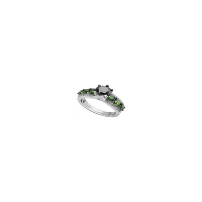 Anillo en oro con Diamante verde