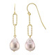 Pendientes en plata con Perla rosa Freshwater (TPC)