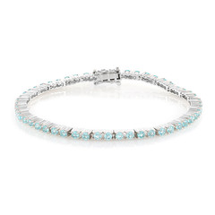 Brazalete en plata con Apatita azul