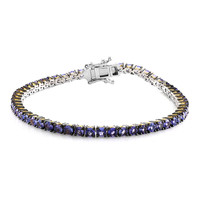 Brazalete en plata con Tanzanita (Gems en Vogue)