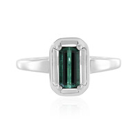 Anillo en plata con Turmalina verde Benedito