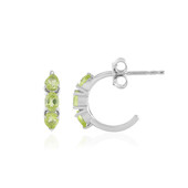 Pendientes en plata con Peridoto