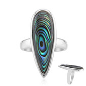 Anillo en plata con Concha de Abalone (MONOSONO COLLECTION)