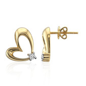 Pendientes en oro con Diamante SI1 (G) (Annette)