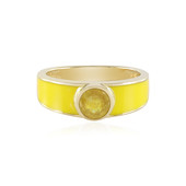 Anillo en plata con Zafiro amarillo de Madagascar