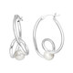 Pendientes en plata con Perla blanca Freshwater