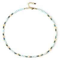 Collar en plata con Aragonita azul (Riya)