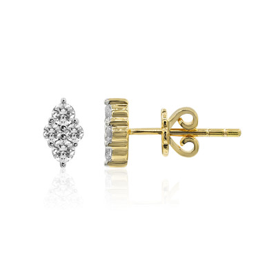 Pendientes en oro con Diamante IF (D) (Annette)