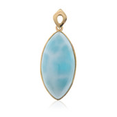 Colgante en oro con Larimar