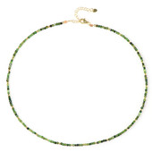 Collar en plata con Turmalina verde (Riya)