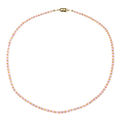 Collar en plata con Zafiro de Ceilán rosa (Riya)
