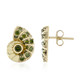 Pendientes en oro con Diamante I3 verde